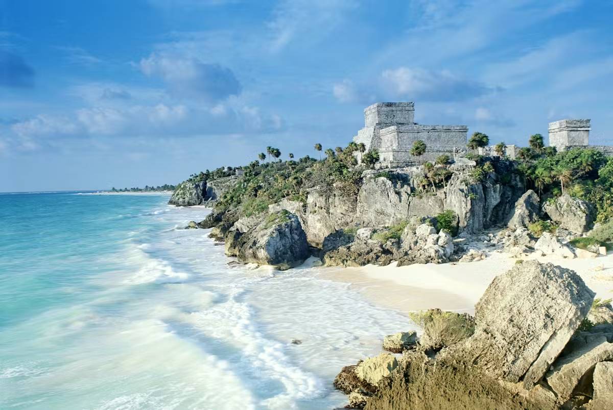 Rovine di Tulum sul mare